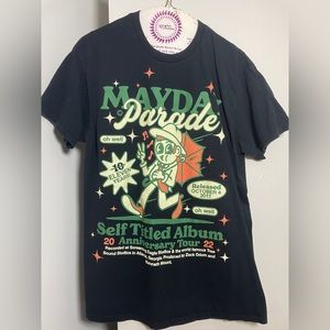 * M black Mayday Parade album tour tee